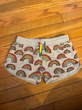 Stella McCartney Kids Gray Rainbow Print Drawstring Shorts
